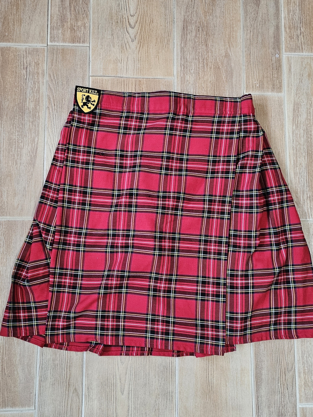 Sport Kilt Classic Tartan Red Plaid Pleated Kilt, Men's Large